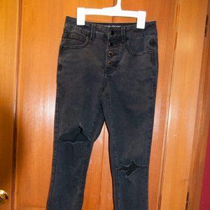 Maurice's Ever flex high-rise black jeans like new!  Sz 0